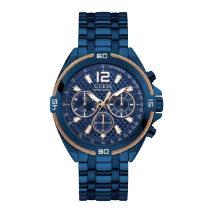 [READY STOCK] GUESS SURGE CHRONOGRAPH BLUE DIAL BLUE STEEL MENS WATCH W1258G3