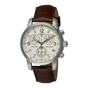 [PREORDER] TISSOT PRC 200 CHRONOGRAPH WHITE DIAL BROWN LEATHER MENS WATCH T17.1.516.32 - Image 5