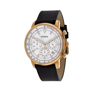 [READY STOCK] FOSSIL GOODWIN CHRONOGRAPH WHITE DIAL BROWN LEATHER MENS WATCH FS5415 - Image 5