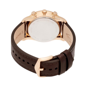 [READY STOCK] FOSSIL GOODWIN CHRONOGRAPH WHITE DIAL BROWN LEATHER MENS WATCH FS5415 - Image 3