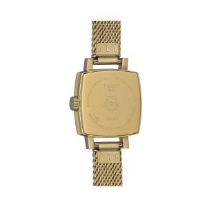 [PREORDER] TISSOT LOVELY SQUARE SILVER DIAL GOLD MESH LADIES WATCH T058.109.33.031.00 - Image 4