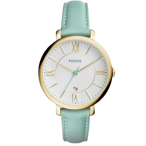 [READY STOCK] FOSSIL JACQUELINE SILVER DIAL GREEN LEATHER LADIES WATCH ES3987