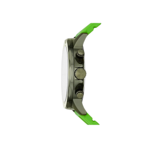 [READY STOCK] FOSSIL BANNON DARK GREEN DIAL LIME GREEN SILICONE MENS WATCH BQ2501 - Image 2