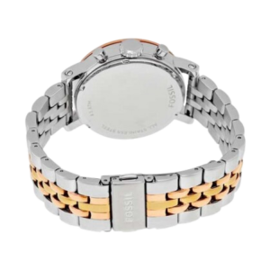 [READY STOCK] FOSSIL BOYFRIEND CHRONOGRAPH SILVER DIAL GOLD/SILVER STEEL LADIES WATCH ES3840 - Image 4