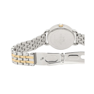[READY STOCK] COACH MINI DELANCEY CRYSTAL WHITE MOTHER OF PEARL DIAL TWO TONE STEEL LADIES WATCH 14502480 - Image 4