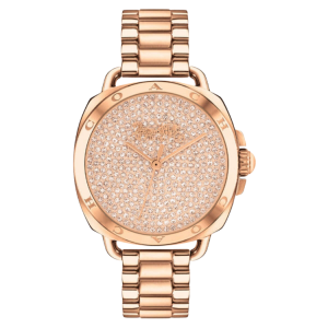 [READY STOCK] COACH TATUM CRYSTAL ROSEGOLD DIAL ROSEGOLD STEEL LADIES WATCH 14504168