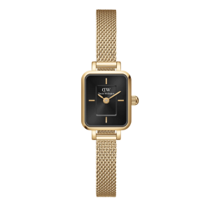 [PREORDER] DANIEL WELLINGTON QUADRO MINI EVERGOLD ONYX MESH LADIES WATCH