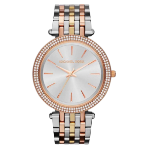 [READY STOCK] MICHAEL KORS DARCI SILVER DIAL SILVER/ROSEGOLD STEEL LADIES WATCH MK3203