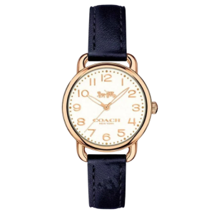 [READY STOCK] COACH MINI DELANCEY IVORY DIAL NAVY BLUE LEATHER LADIES WATCH 14502749