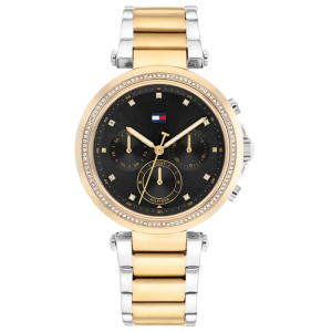 [PREORDER] TOMMY HILFIGER EMILY BLACK DIAL TWO TONE STEEL LADIES WATCH 1782702