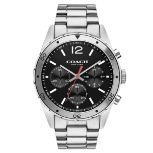 [PREORDER] COACH SULLIVAN CHRONOGRAPH BLACK DIAL SILVER STEEL MENS WATCH 14602034