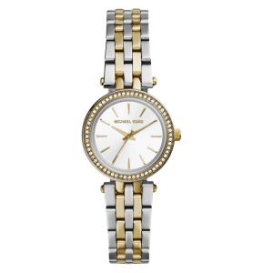 [READY STOCK] MICHAEL KORS MINI DARCI WHITE DIAL TWO TONE STEEL LADIES WATCH MK3323