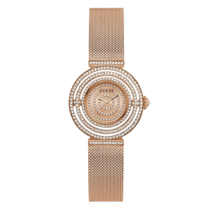 [READY STOCK] GUESS DREAM ROSEGOLD DIAL ROSEGOLD MESH LADIES WATCH GW0550L3