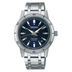 [READY STOCK] SEIKO PRESAGE STYLE 60'S AUTOMATIC BLUE DIAL GRAY STEEL MENS WATCH SRPL07J1