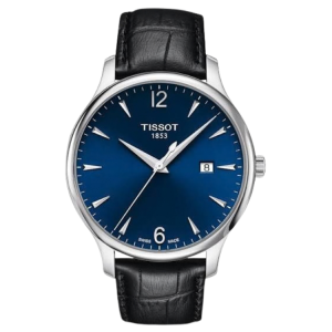 [PREORDER] TISSOT TRADITION BLUE DIAL BLACK LEATHER MENS WATCH T063.610.16.047.00