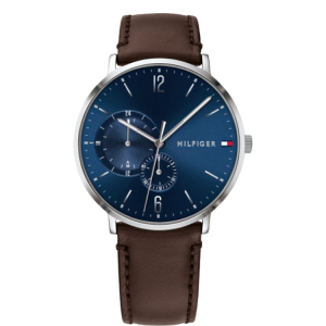 [READY STOCK] TOMMY HILFIGER BROOKLYN BLUE DIAL BROWN LEATHER MENS WATCH 1791508